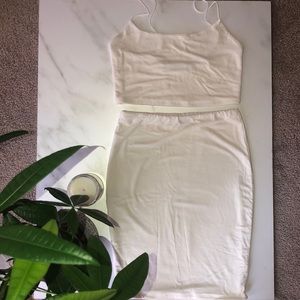 ❌❌SOLD❌❌ NAKED WARDROBE Two Piece Off White set S